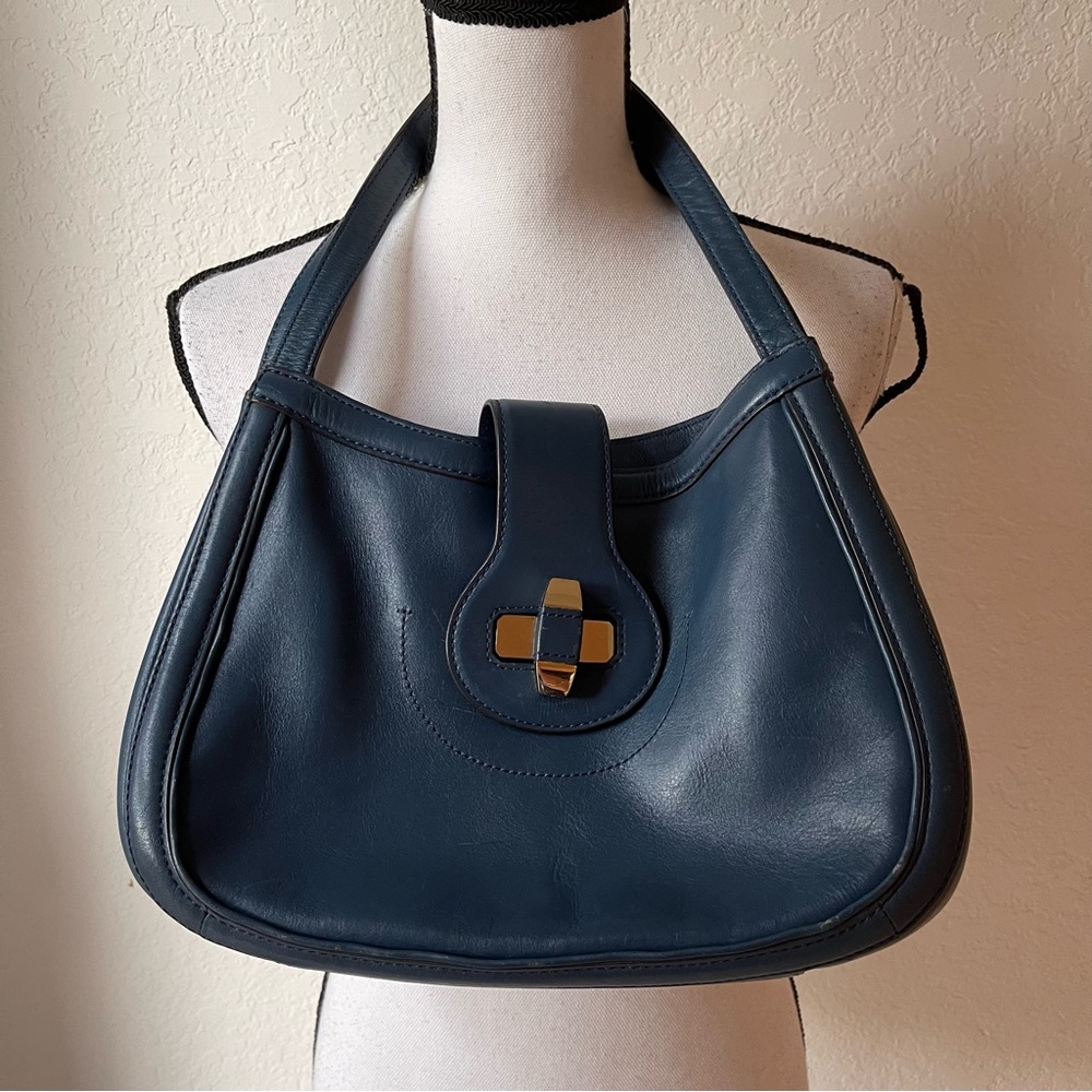 Tory Burch Navy Hobo Bag